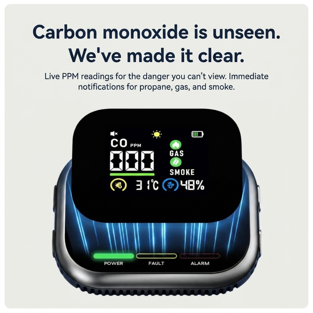 Portable Home Gas Detector with Electrochemical Sensor