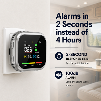 Portable Home Gas Detector with Electrochemical Sensor